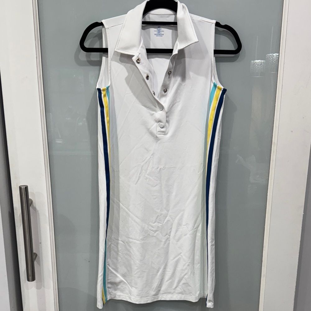 J.MCLAUGHLIN Women’s White Athletic VOLLEY DRESS Sz XS
